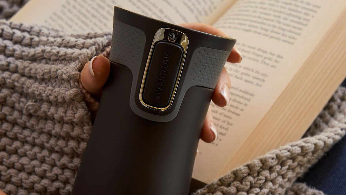 Contigo West Loop 2.0 - szczelny kubek termiczny o pojemności 470 ml - kolor: Black Matt (czarny)